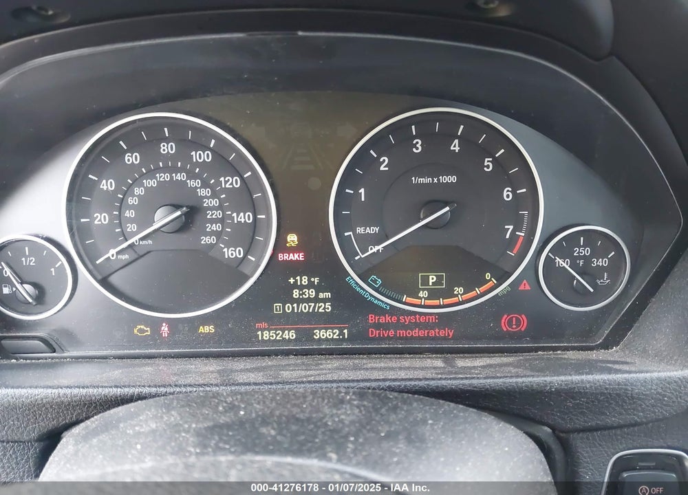 2012 BMW 328I VIN: WBA3A5C52CF257237