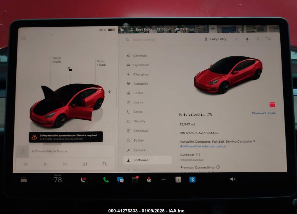 2023 TESLA MODEL 3 VIN: 5YJ3E1EA2PF664463