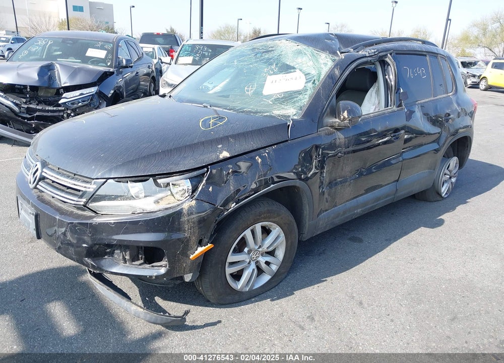 2016 VOLKSWAGEN TIGUAN S VIN: WVGAV7AX6GW574339