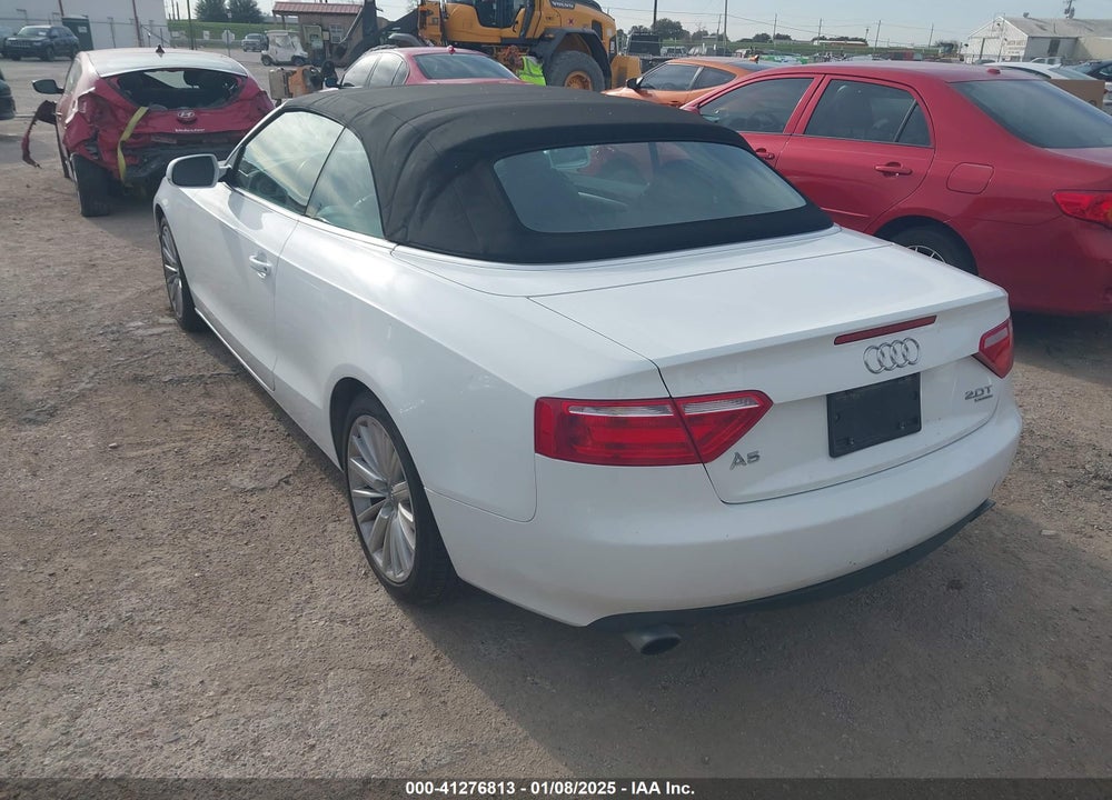 2012 AUDI A5 2.0T PREMIUM VIN: WAUCFAFHXCN008464