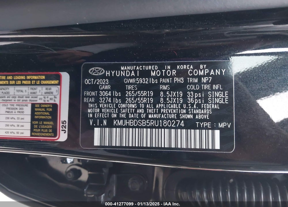 2024 GENESIS GV80 2.5T (A8) VIN: KMUHBDSB5RU180274
