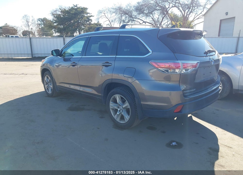 2014 TOYOTA HIGHLANDER HYBRID LIMITED PLATINUM V6 VIN: 5TDDCRFH8ES005834
