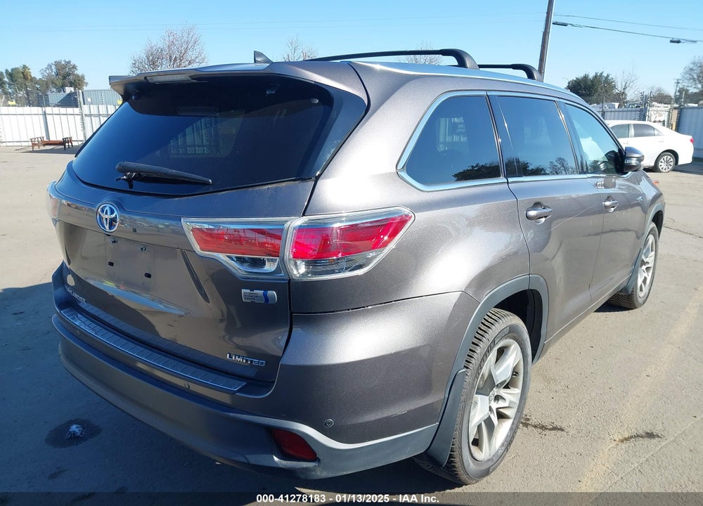 2014 TOYOTA HIGHLANDER HYBRID LIMITED PLATINUM V6 VIN: 5TDDCRFH8ES005834