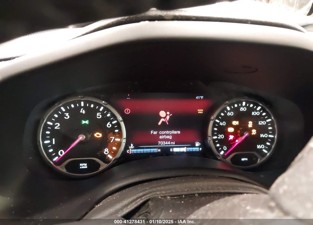 2017 JEEP RENEGADE ALTITUDE 4X4 VIN: ZACCJBBB6HPF87072