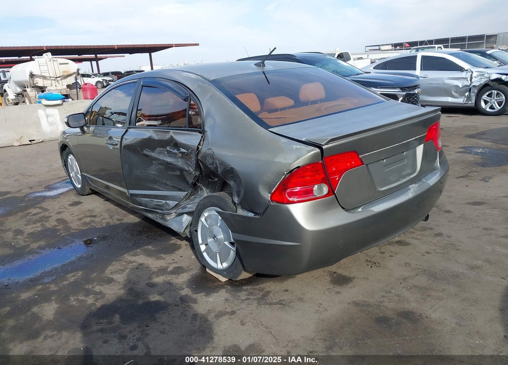 2008 HONDA CIVIC HYBRID VIN: JHMFA36288S019492