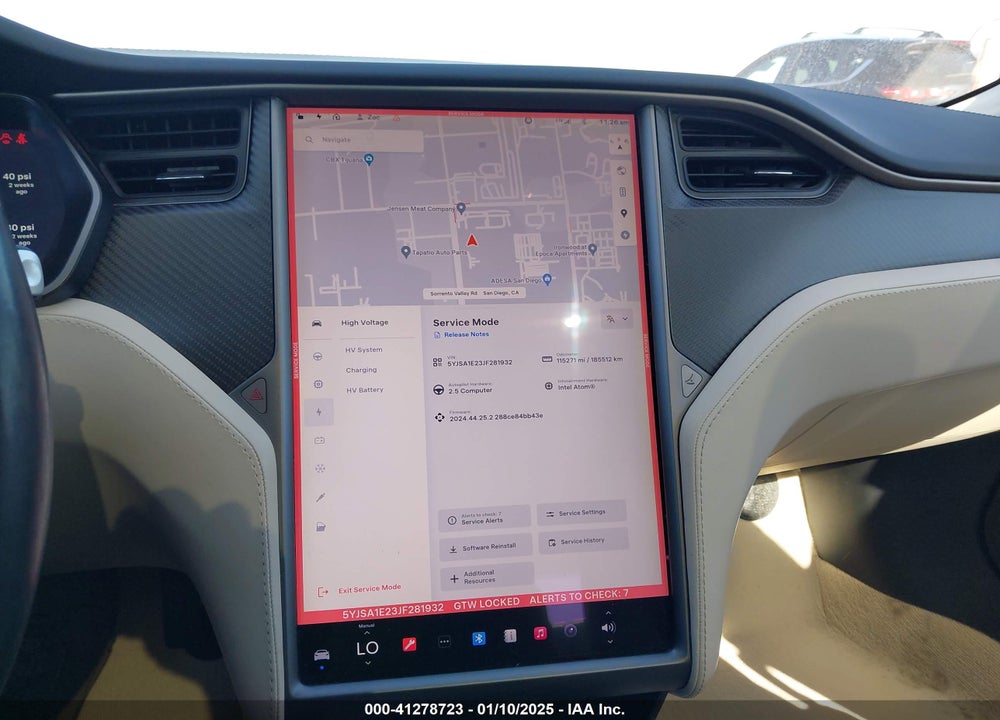 2018 TESLA MODEL S 100D/75D/P100D VIN: 5YJSA1E23JF281932