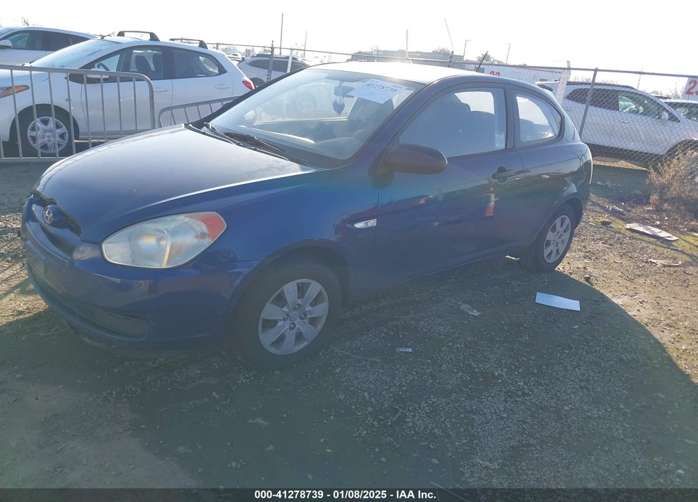 2008 HYUNDAI ACCENT GS VIN: KMHCM36C48U079788