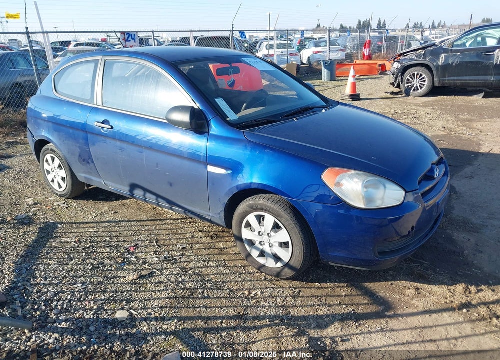 2008 HYUNDAI ACCENT GS VIN: KMHCM36C48U079788