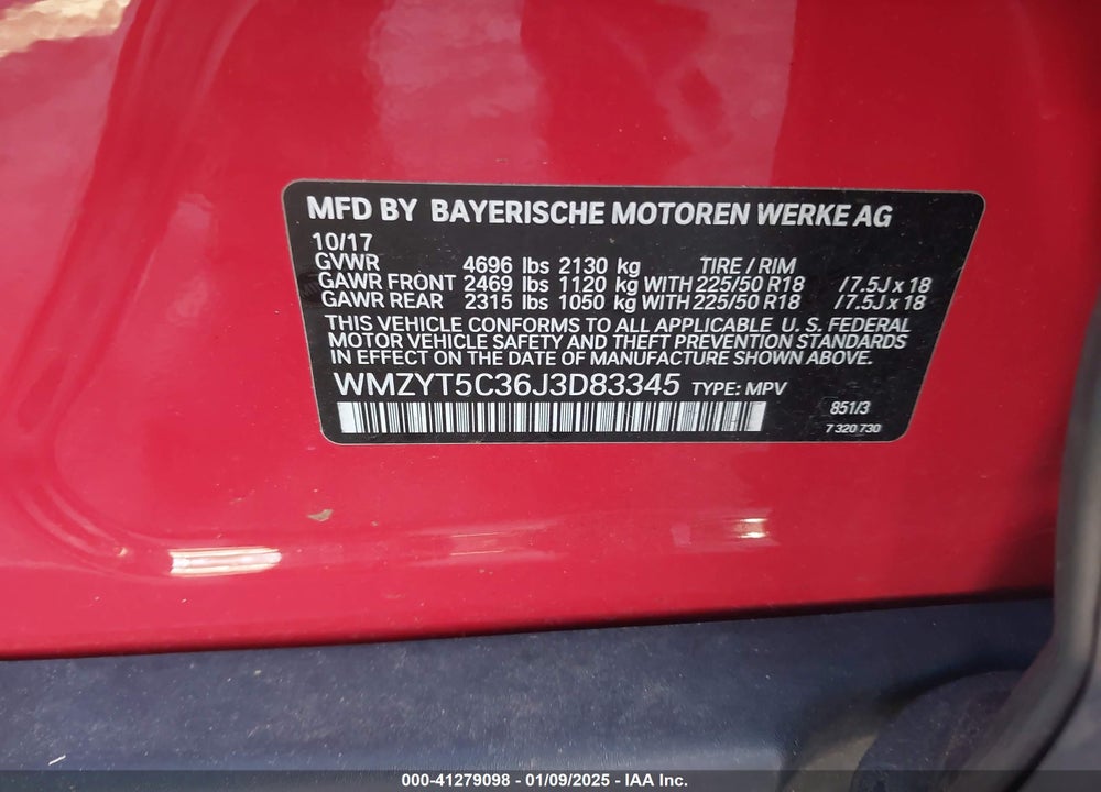 2018 MINI COUNTRYMAN COOPER S VIN: WMZYT5C36J3D83345