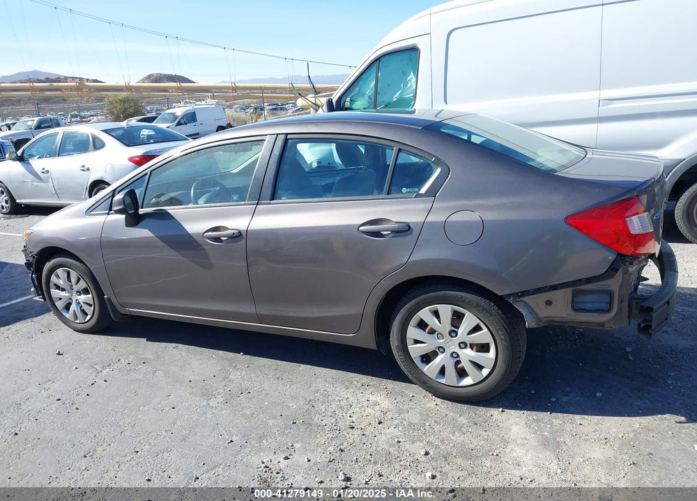 2012 HONDA CIVIC SDN LX VIN: 19XFB2F53CE311775