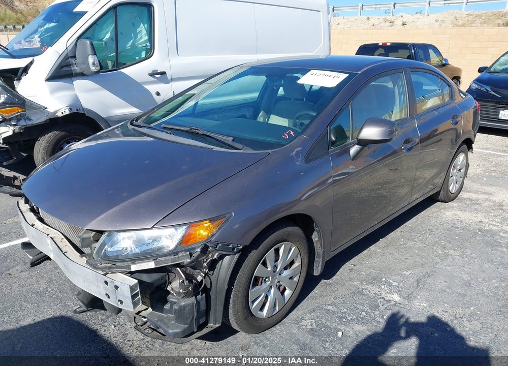 2012 HONDA CIVIC SDN LX VIN: 19XFB2F53CE311775