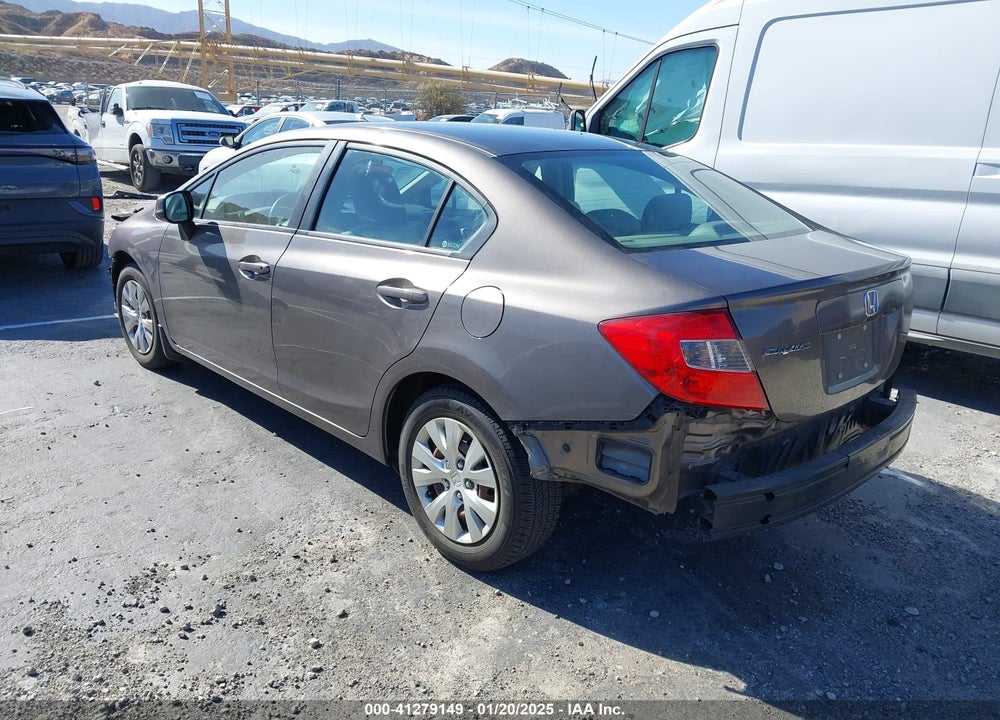 2012 HONDA CIVIC SDN LX VIN: 19XFB2F53CE311775