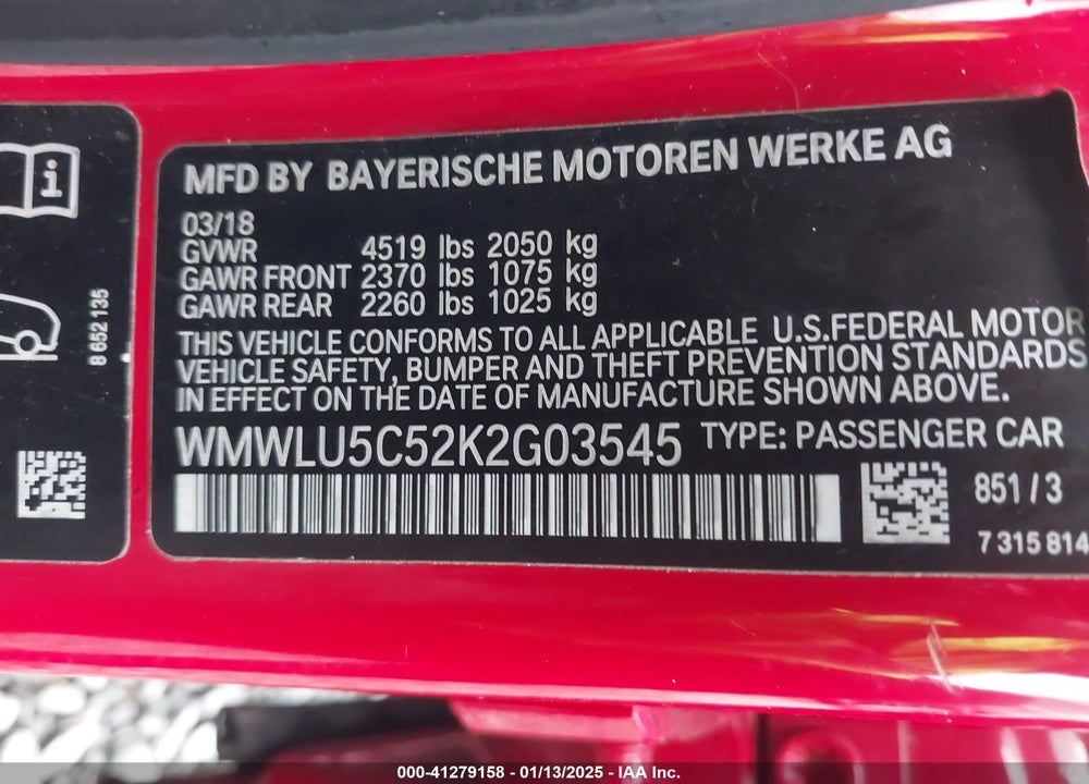 2019 MINI CLUBMAN COOPER S VIN: WMWLU5C52K2G03545