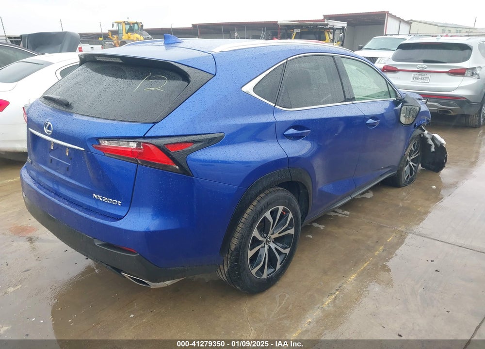 2016 LEXUS NX 200T F SPORT VIN: JTJBARBZ3G2060582
