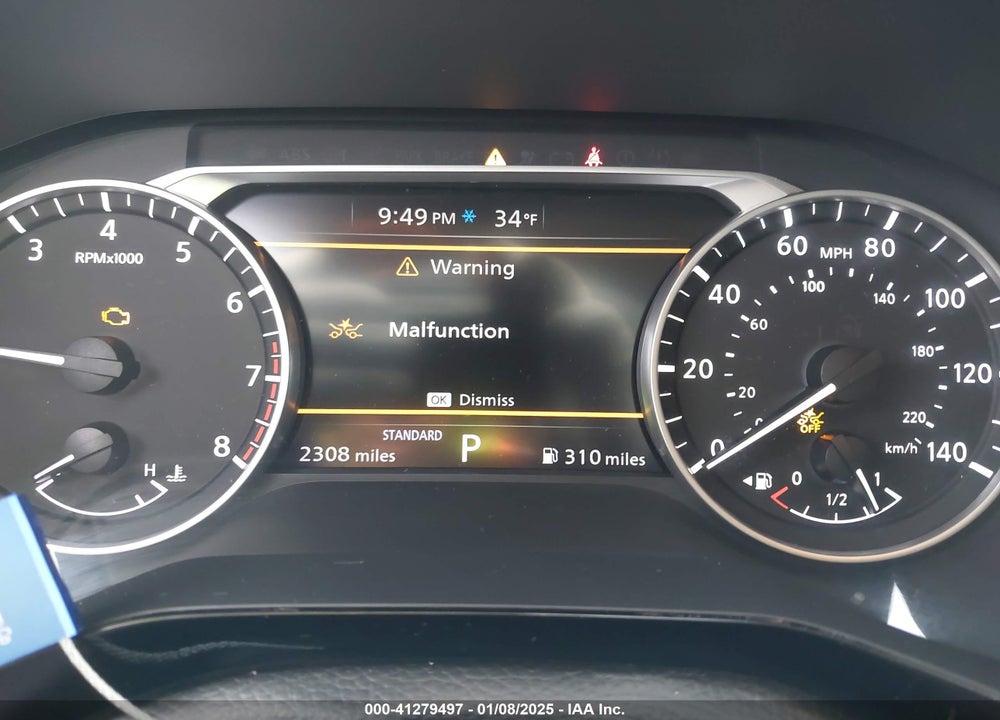 2025 NISSAN PATHFINDER SV FWD VIN: 5N1DR3BA4SC210628