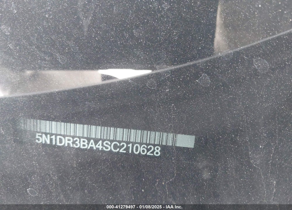 2025 NISSAN PATHFINDER SV FWD VIN: 5N1DR3BA4SC210628