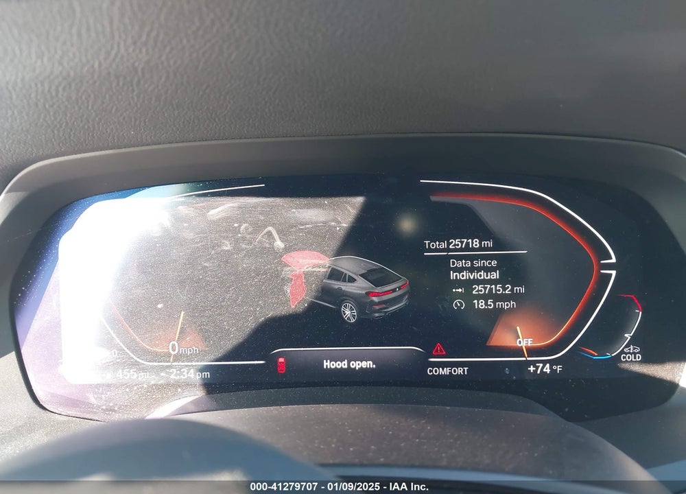 2022 BMW X6 XDRIVE40I VIN: 5UXCY6C02N9K47414