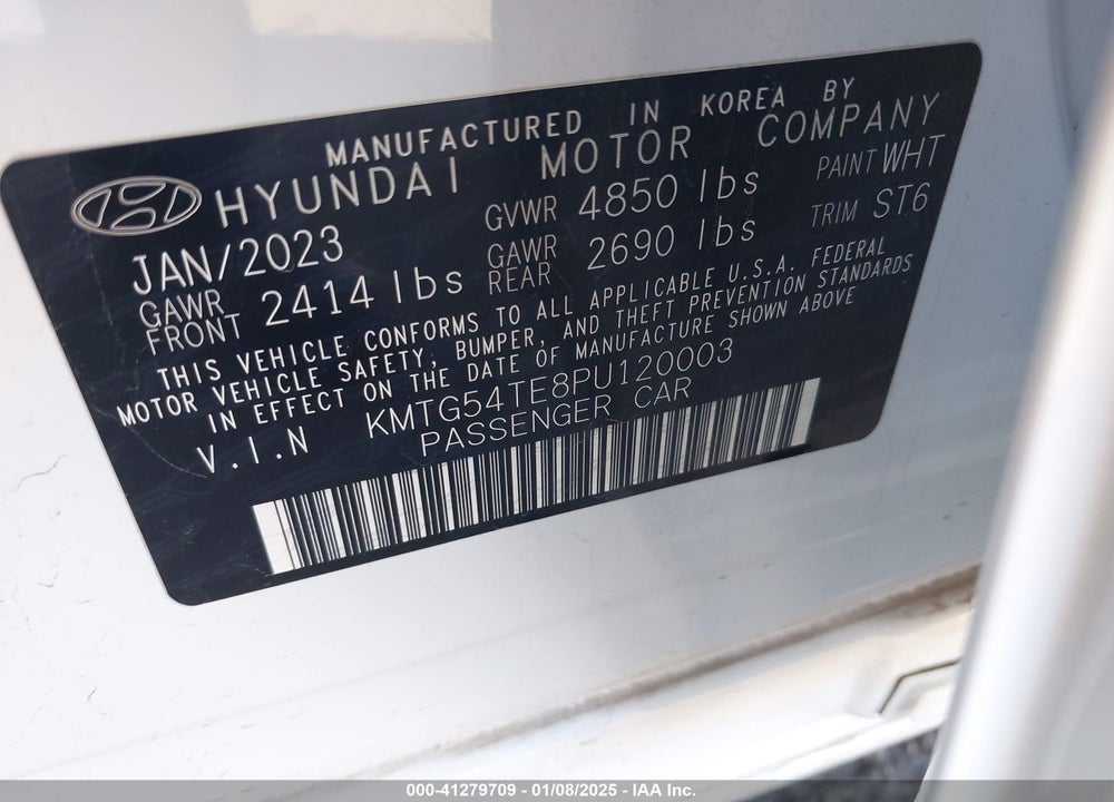 2023 GENESIS G70 VIN: KMTG54TE8PU120003