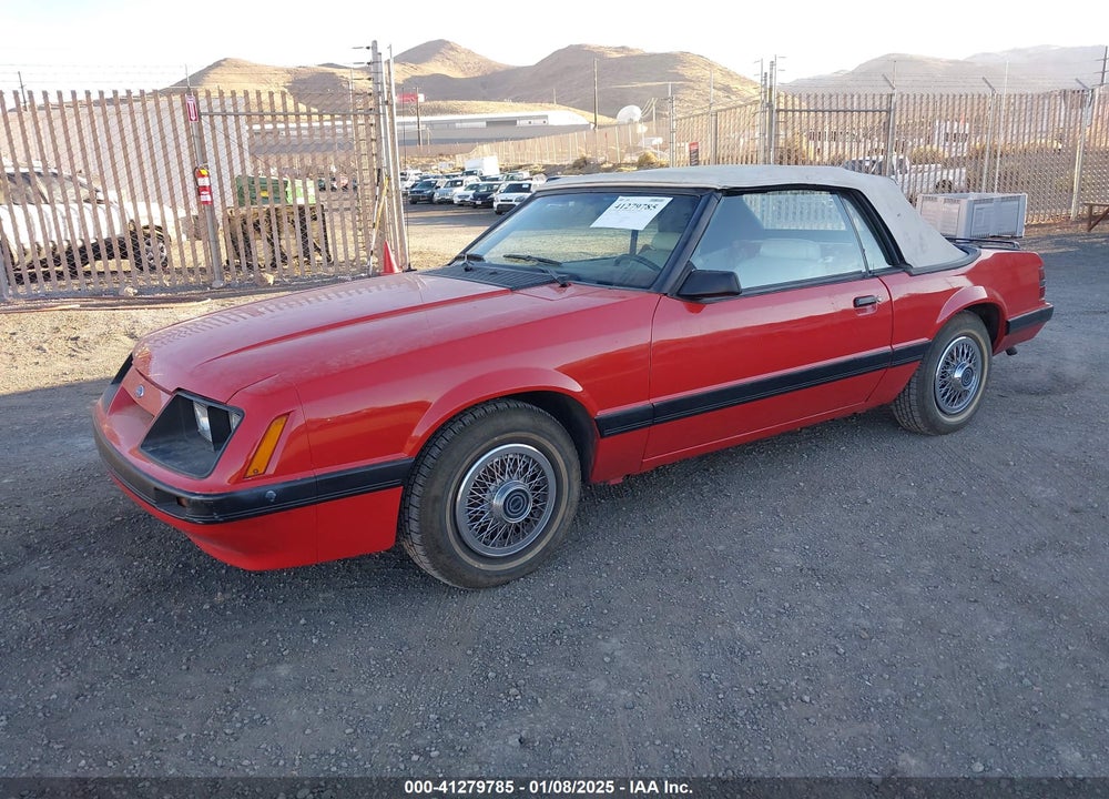 1986 FORD MUSTANG LX/GT VIN: 1FABP2737GF189808