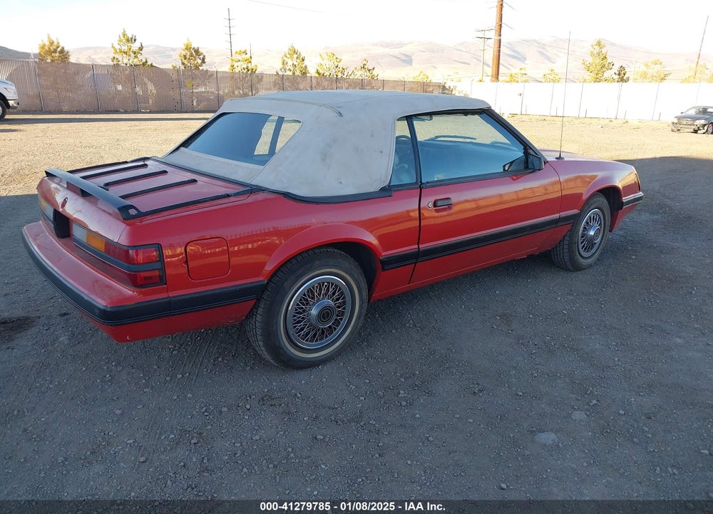 1986 FORD MUSTANG LX/GT VIN: 1FABP2737GF189808