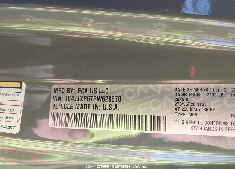 2023 JEEP WRANGLER 4XE SAHARA 4X4 VIN: 1C4JJXP67PW628570