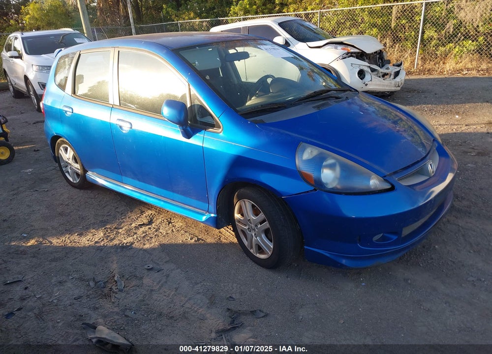 2007 HONDA FIT SPORT VIN: JHMGD38677S055653
