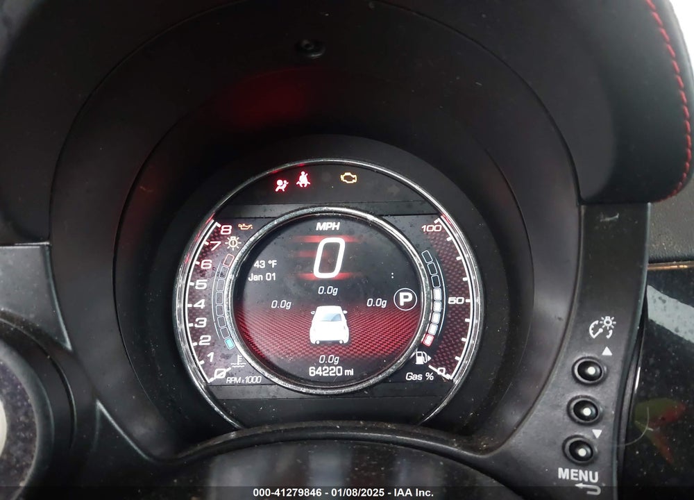 2017 FIAT 500 ABARTH VIN: 3C3CFFFH8HT661855