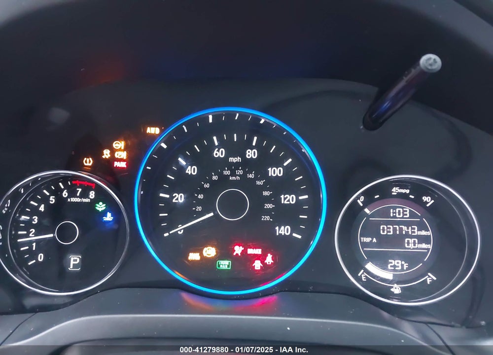 2019 HONDA HR-V LX VIN: 3CZRU6H3XKG728995