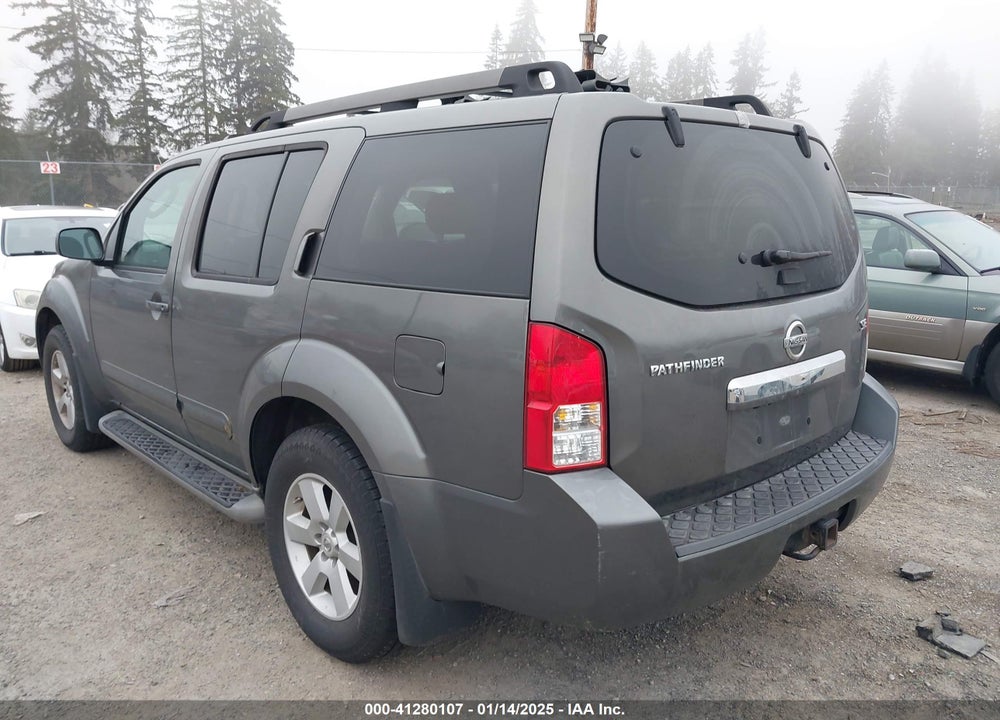 2008 NISSAN PATHFINDER SE VIN: 5N1AR18B88C657348