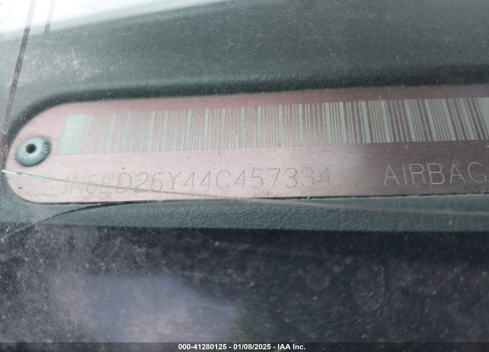 2004 NISSAN FRONTIER XE-V6 VIN: 1N6ED26Y44C457334