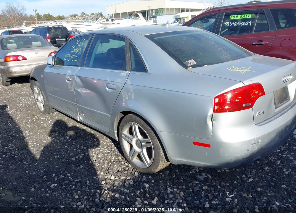 2007 AUDI A4 VIN: WAUDF78E47A152518