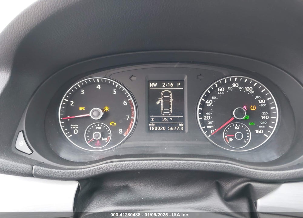 2012 VOLKSWAGEN PASSAT 2.5L SE VIN: 1VWBP7A36CC110038