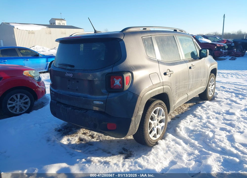 2016 JEEP RENEGADE LATITUDE VIN: ZACCJBBTXGPE10757