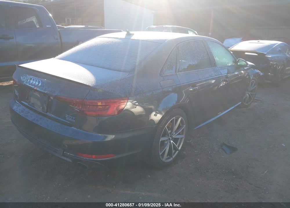 2018 AUDI A4 VIN: WAUENAF48JA100234