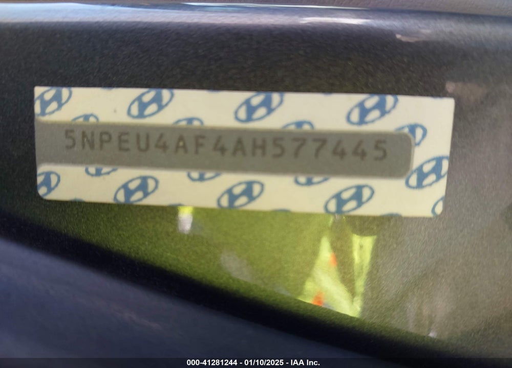 2010 HYUNDAI SONATA SE V6 VIN: 5NPEU4AF4AH577445