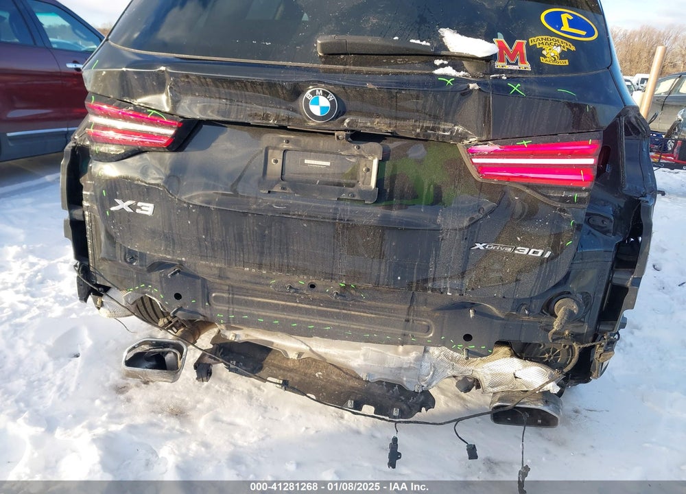 2022 BMW X3 XDRIVE30I VIN: 5UX53DP02N9J86491