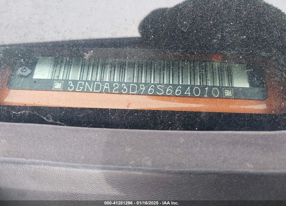 2006 CHEV HHR LT VIN: 3GNDA23D96S664010