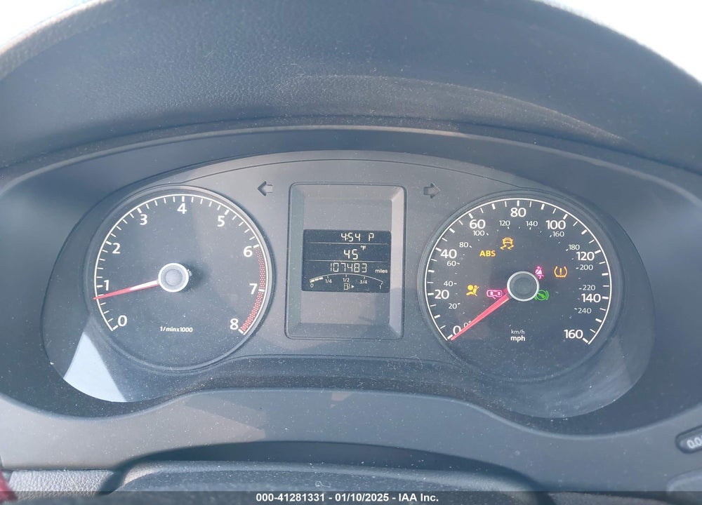 2012 VOLKSWAGEN JETTA 2.0L S VIN: 3VW2K7AJ7CM315945