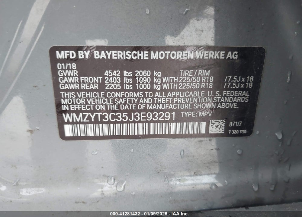 2018 MINI COUNTRYMAN COOPER S VIN: WMZYT3C35J3E93291