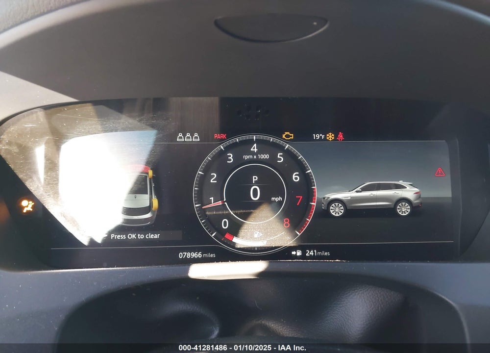 2019 JAGUAR F-PACE S VIN: SADCM2FV9KA602624