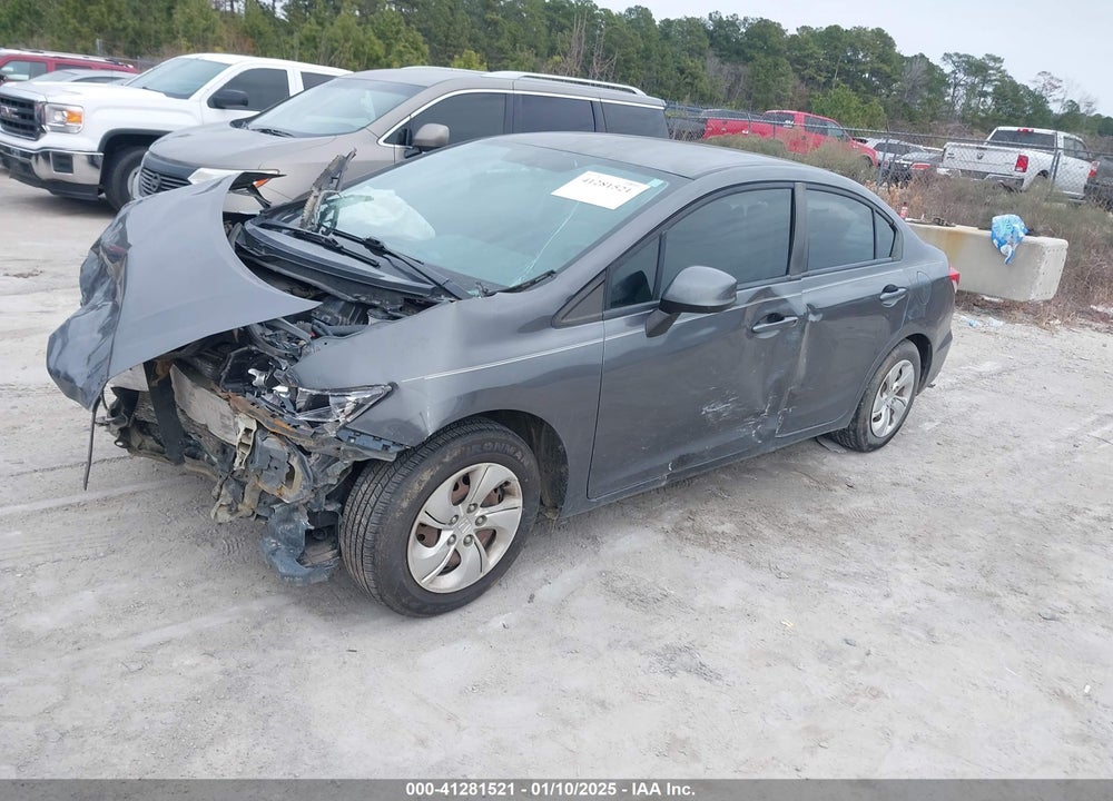 2013 HONDA CIVIC VIN: 2HGFB2F55DH596938