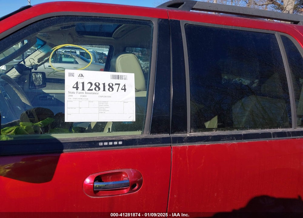 2008 FORD EXPEDITION EDDIE BAUER/KING RANCH VIN: 1FMFU18598LA31628