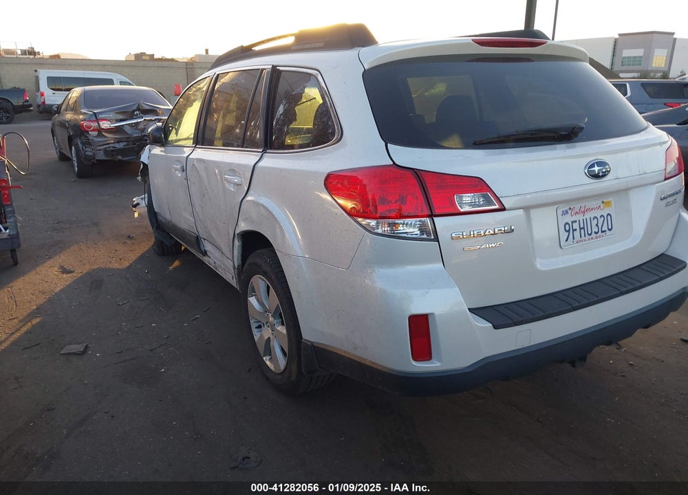 2011 SUBARU OUTBACK 2.5I PREMIUM VIN: 4S4BRBCC1B3445070