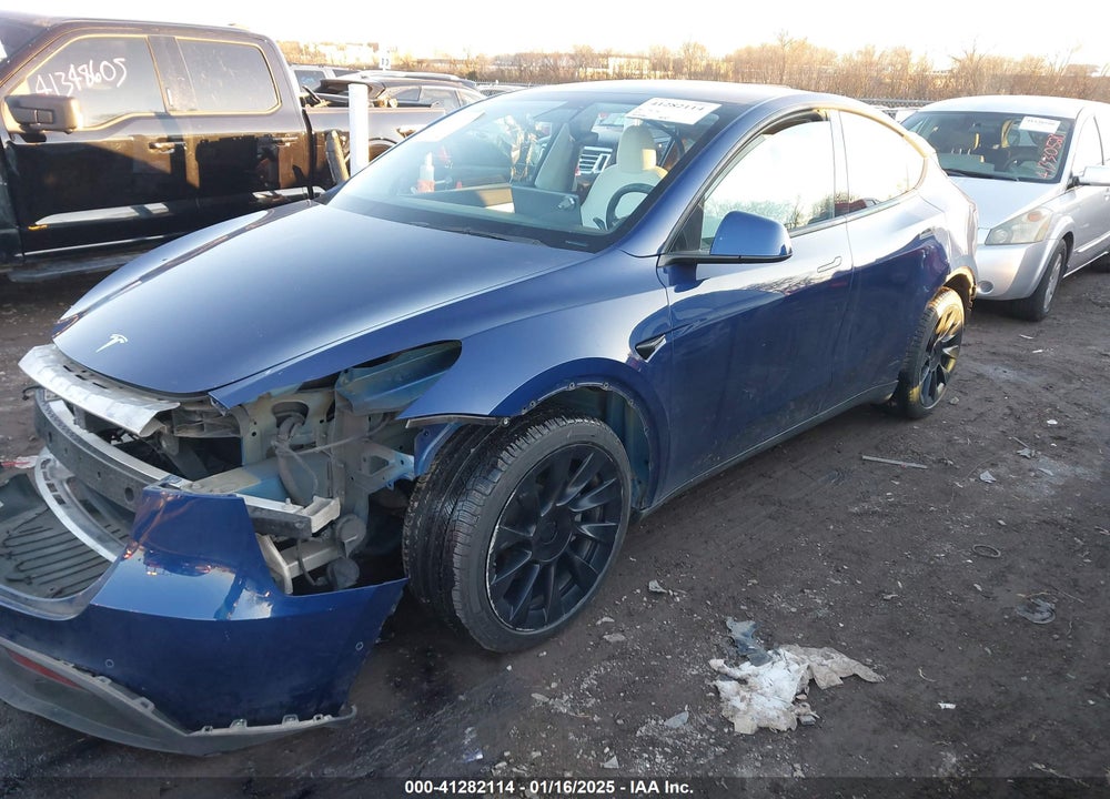 2021 TESLA MODEL Y LONG RANGE DUAL MOTOR ALL-WHEEL DRIVE VIN: 5YJYGDEE6MF089865