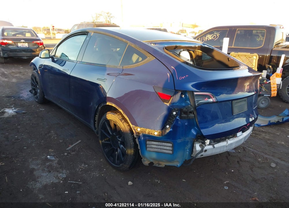 2021 TESLA MODEL Y LONG RANGE DUAL MOTOR ALL-WHEEL DRIVE VIN: 5YJYGDEE6MF089865