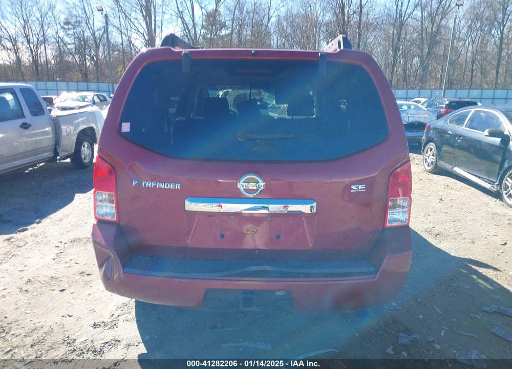 2008 NISSAN PATHFINDER SE VIN: 5N1AR18U98C643086
