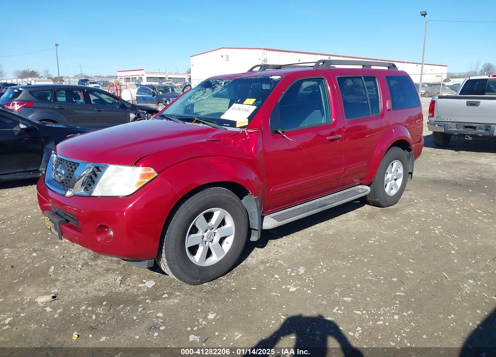 2008 NISSAN PATHFINDER SE VIN: 5N1AR18U98C643086