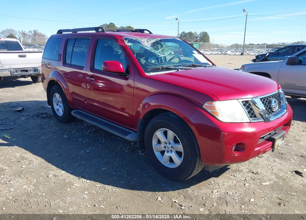 2008 NISSAN PATHFINDER SE VIN: 5N1AR18U98C643086