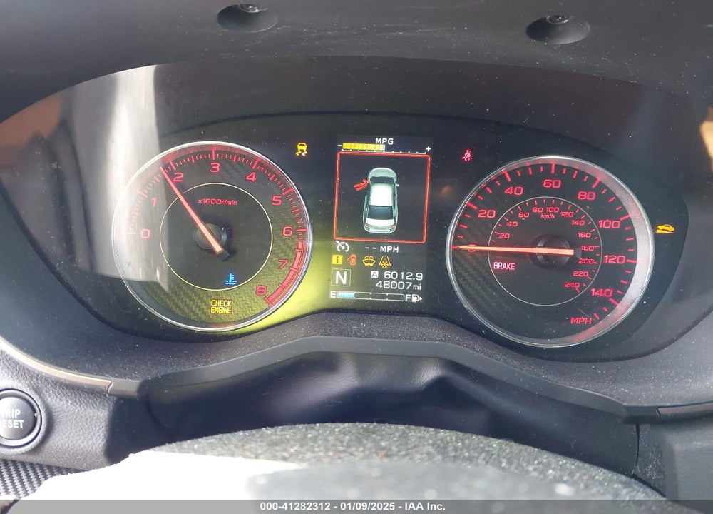 2019 SUBARU IMPREZA VIN: 4S3GTAJ60K3705736