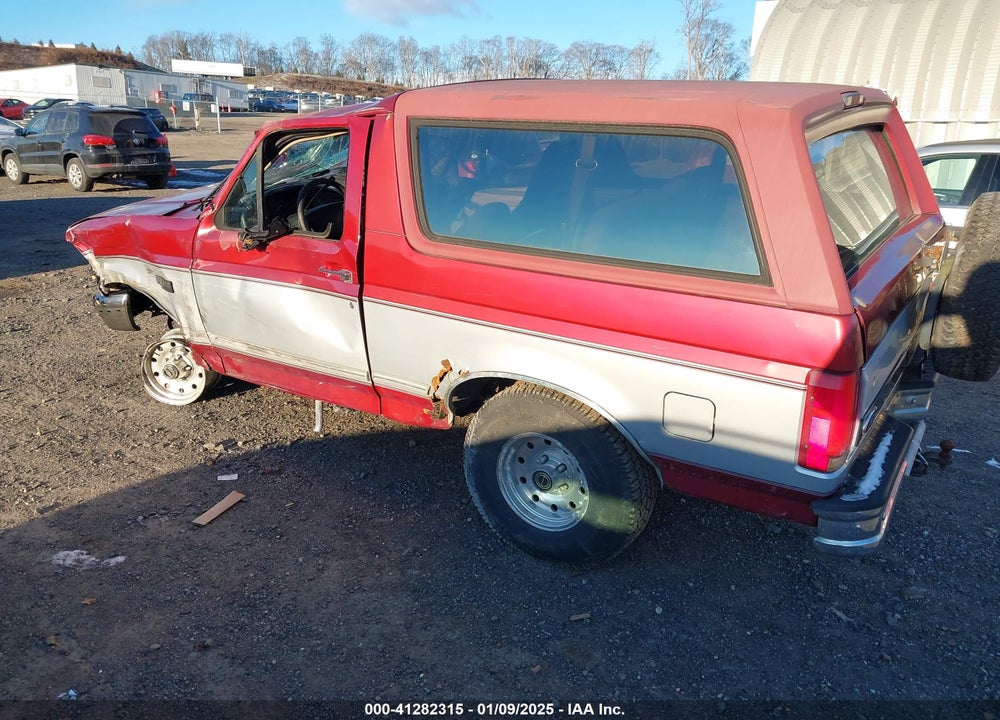 1996 FORD BRONCO U100 VIN: 1FMEU15N8TLA78223